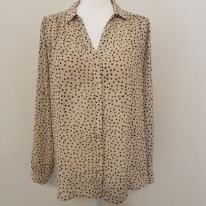 Hayden Los Angeles Polka Dot button Down Top